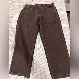 Vans Men's Brown Straight-Leg Chinos